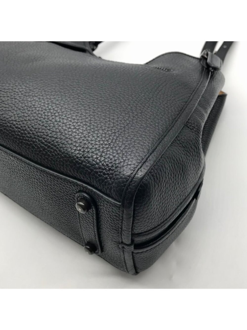 Coach Black Pebbled Leather Ella Shoulder Bag C4824 - Picture 8 of 12